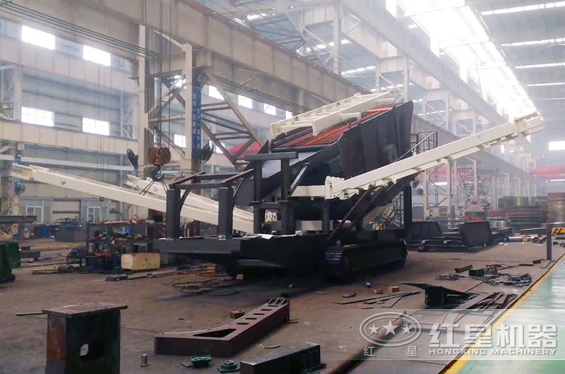 建筑垃圾粉碎機加工車(chē)間-半成品圖